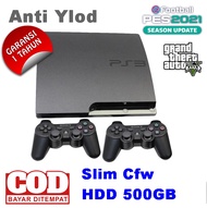 PS3 SLIM HDD 500GB full game + Full Set  4.88 Bonus 2 stick