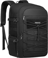 MOSISO Camera Backpack, DSLR/SLR/Mirrorless Photography 3 Layers Tactical Camera Bag Case with Tripod Holder&amp;15-16 inch Laptop Compartment&amp;Elastic Cord Strap Compatible with Canon/Nikon/Sony, Black