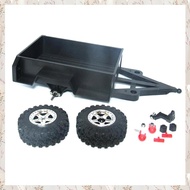 (MDQS) RC Crawler Trailer with Hitch for MN AUSTAR 1/18 RC Crawler Car RC Car Upgrade Parts