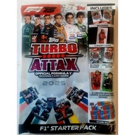 Topps 2025 Turbo Attax Official Formula 1 Trading Card Game F1 Starter Pack