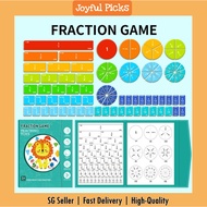 Children's Early Education Magnetic Fraction Toy Three-Dimensional Numerator | Denominator Cognitive