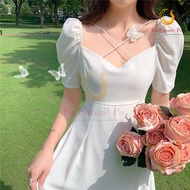 korean white dress for woman casual formal dress plus size dress long dress for civil wedding dress