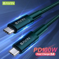 BAVIN CB205 Super PD FAST Charging Cable 100W 2meter Smart Cable For Type-C to Type-C