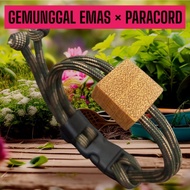 GOLD GEMUNGGAL BRACELET 红 PARACORD 550