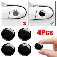4 Pcs/Set Universal Car Door Keyhole Self-adhesive Stickers  Decal Auto Door Lock Protection Waterpr