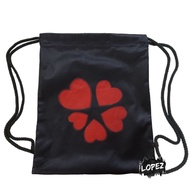Heart Mesh Bag Love Emoticon Backpack Heart Emoji Lopez Drawstring Bag