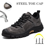 Indestructible Work Safety Shoes Men Boots Steel Toe Cap Safety Shoes Men Outdoor Puncture-Proof Non