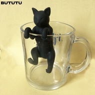 BUTUTU Silicone Tea Infuser Filter, Reusable Spice Filter Cat Tea Bag, Creative Cat Coffee Diffuser 