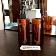 Combo 50 chai nhựa 300ml màu nâu và xanh rêu vòi nhấn nhỏ giọt- 50 chai pet nâu / xanh rêu 300ml -