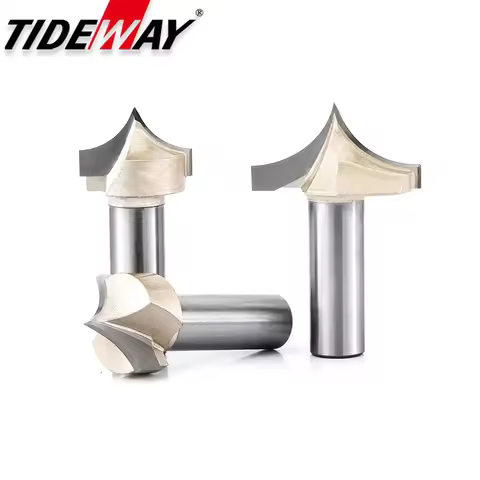 Woodworking Carving Tool Point Cutting Round Over Bit Tungsten Carbide Tip Nose CNC Router Bit for W