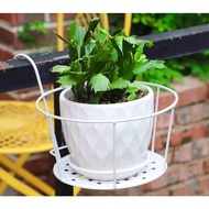 Garden Hanging Plant Iron Rack Balcony Plant Stand Flower Pot Holder Thicken Hanging Plant Rack