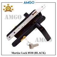 AMGO 8530 Mortise Lock Handle Entrance Iron Door Gate Lock Set Grill Door Lock
