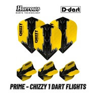 HARROWS DART FLIGHTS - STANDARD PRIME - CHIZZY 1 100 MICRON DART FLIGHTS (SAYAP ARROW)