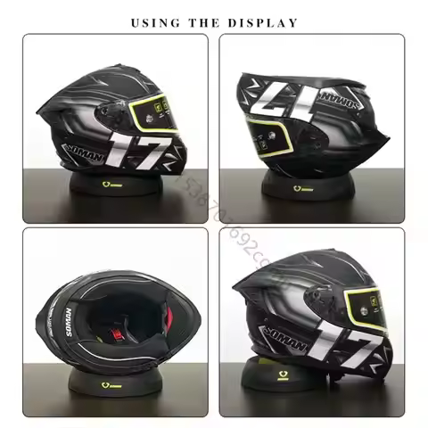 Portable Motorcycle Helmet Stand Helmet Support Helmet Service Pad Helmet Donut Ring for Motorcycle,