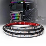 1 Pc - RGB 12 &amp; 24V Colorful Grill Led Strip Light/Signal Light For All Truck