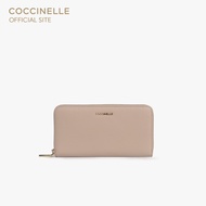 COCCINELLE กระเป๋าสตางค์ผู้หญิง รุ่น METALLIC WALLET 110401 สี ROSETTE