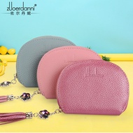 beg dompet perempuan dompet perempuan kecil Card Holder First Layer Cowhide Ladies Multi-Card Slot O