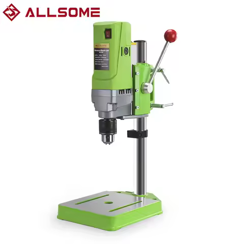 ALLSOME MINIQ BG-5156E Bench Drill Stand 710W Mini Electric Bench Drilling Machine Drill Chuck 1.5-1