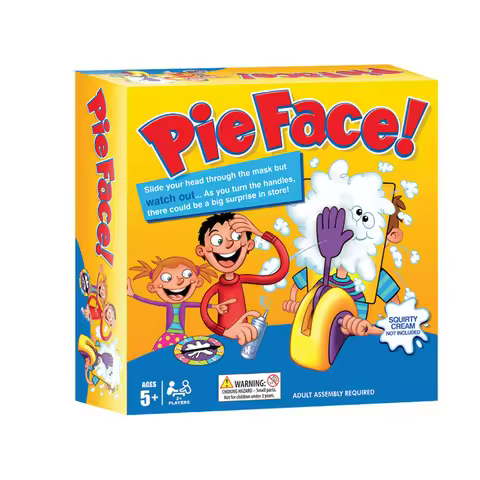 Pie Face Board Game Whipped Cream in the Face Family Game for Kids Funny Party Game Gadgets Prank Ga
