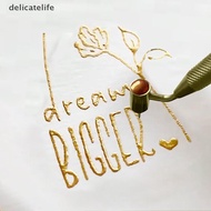 delicatelife Slanting Fine-line Paint Pen Fluid Writer Pen Writer Paint Applicator Pen Nice