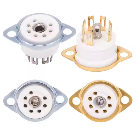 7Pins Electronic Tube Socket For 6J1 6X4 6J2 6J3 6J4 6J5 6Z4 2P2 EC92 6A2 Vacuum Tube Socket Amplifi