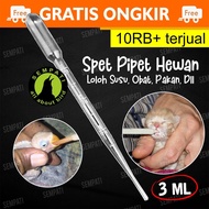 Spet Pipette 3ml For Bribes Of Animal Feeding Medicine Cat/Dog Bird HAMSTER Plastic Syringe PPT3ML