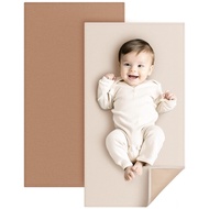 2 Pack Faux Leather Baby Changing Mat , 30 x 17 inches /76 x 43cm ,Waterproof, Wipeable & Portable D