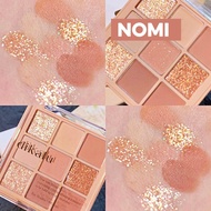 Nomi x DIKALU MILK TEA SERIES Eyeshadow Korean Matte Glitter Palette Eye Shadow 9colors - NM001