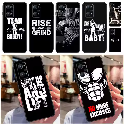 Bodybuilding Gym Fitness For OPPO Realme C33 C55 C35 C31 C30 C21Y C25 C11 C15 GT Neo 5 3T 2T 8 9 10 