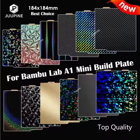 For Bambu Lab A1 Mini Build Plate Double Sided H1H PEY PEO PET PEI Bed Spring Steel Sheet Pei Sheet 