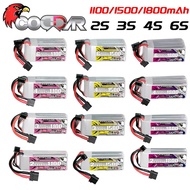 Coddar Lipo 1100-1800mAh XT60 High Discharge 140C 2S/3S/4S/6S for FPV Racing & RC Drones Car Battery