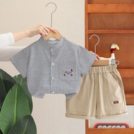 2026 Fashion 2026 Boys Short Sleeve 2025 Summer New Style Fashionable Children Clothes Baby Summer S