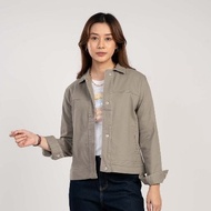[CLEARANCE] Special Live C2 Cazum Green Crop Outer Wanita
