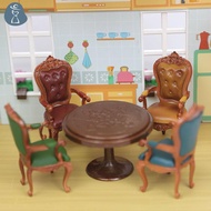 [PANDAB] Dollhouse Miniatures Furniture Chairs Vintage Accessories Toy Furniture Ornament JOO