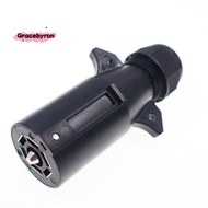 Trailer Plug Detachable 7 Way Round RV-Style Trailer Side Connector 7 Pin Trailer Wiring Plug