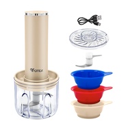 YOTEX เครื่องปั่นไร้สาย แบบชาร์จไฟได้ เครื่องบดสับอาหาร เครื่องปั่นกระเทียม เครื่องปรุงอาหารไฟฟ้าไร้