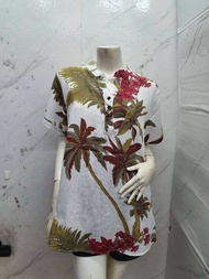 เสื้อสปันคอวี รอบอก 42”  ลายดอก เหมาะใส่ไปทะเล ไซส์ใหญ่ ผ้านุ่ม ใส่สบาย ผ้าพริ้ว แฟชั่นผู้หญิง  #ลาย