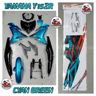 NEW * !! BIG !! BODY COVER SET HONG LEONG YAMAHA Y15ZR V2 CYAN GREEN WITH STICKER B17-F0000-80-P9