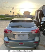 零件車 2014 Mitsubishi Lancer Sportback 1.8 拆賣