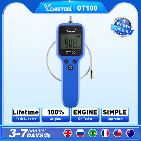 VDIAGTOOL OT100 Engine Oil Tester LED Display Inspection Tool For DOT3/DOT4/DOT5.1 Oil Quality Detec