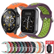 Silicone Strap Band Replacement Double Color Bracelet for Realme Watch 3 / 3 Pro / 2 / 2 Pro / S