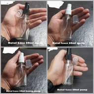 50ml Glass Bottle 50ml Glass Bottle 50ml Spray Bottle 50ml Pump Bottle 50ml Treatment Pump Bottle