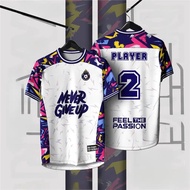 White Body Red Green Black Geometric Stitching V-Neck Jersey Printed on the Back Name Number No. 8 B
