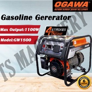 [𝐎𝐫𝐢𝐠𝐢𝐧𝐚𝐥]OGAWA GW1800 Professional Gasoline Generator 1000W 1100W 9.6L Fuel Tank 4T Power Generator