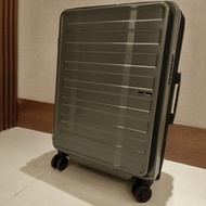 可擴充前開式日本品牌限定色Legend Walker 27吋行李箱藍鯨軍灰綠