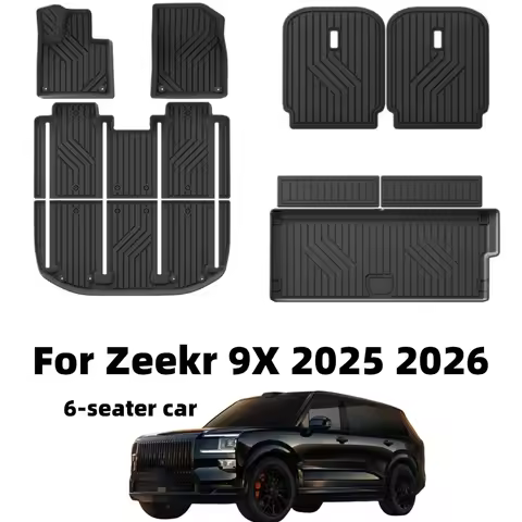 Car Floor Mat for Zeekr 9X 2025 2026 Trunk Mats TPE Floor Mats & Cargo Liner All Weather Trunk Mats 