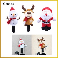 Gepnoo Christmas Golf Wood Headcover for No Wood 1 Golf Accessory Cute Knitted Stuffed Transport Pro