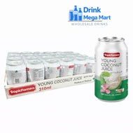 TROPICFARMERS YOUNG COCONUT JUICE WITH PULP (24 Can x 330ml)