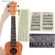 FISHSTICK Guitar Note Sticker Learning Musical Instrument Fingerboard Stickers Musical Scale Electri