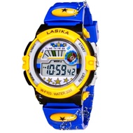 LASIKA Jam Tangan Kanak-kanak Digital Tahan Air 30 Meter Sesuai Untuk Sukan Lelaki dan Perempuan W-F